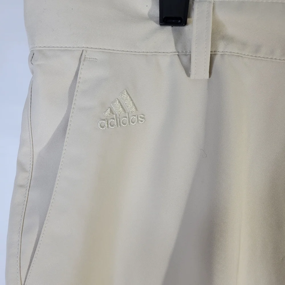Mens Adidas Climalite Light weight Khaki Golf Pants Size 36X32 - Picture 2 of 8